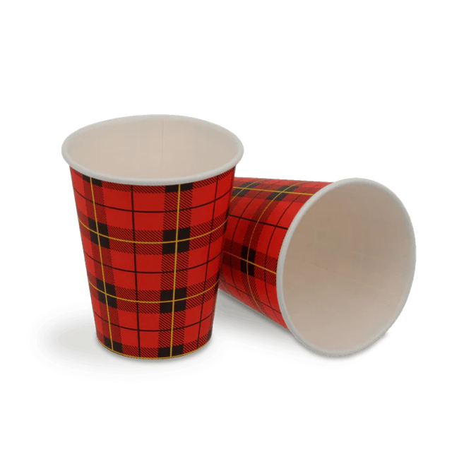 Coffee Cup 150cc 6oz Ø7 cm Tartan (2.500 pcs) [TK-9987646]