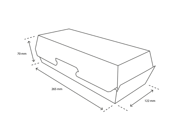 Panini box 26,5x12,2x7cm FSC®Mix Carton (300 pcs) [TK-9987704]