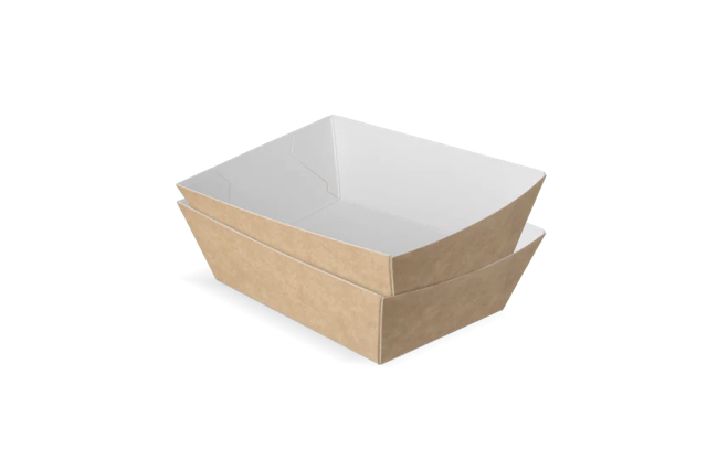 Fries trays A7 kraft/White (400 pcs) [TK-9987891]