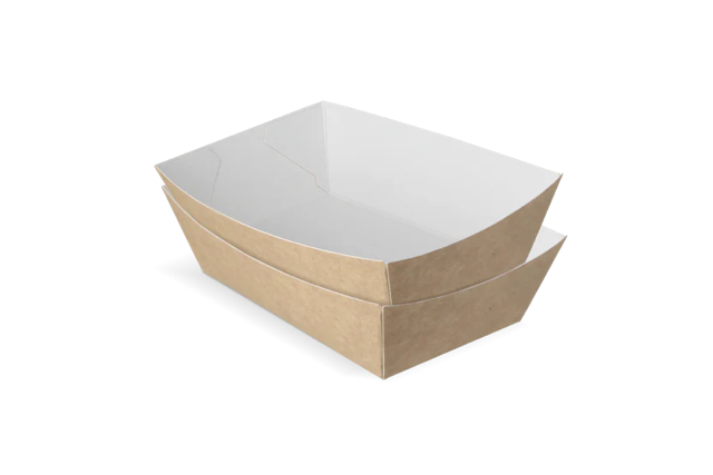 Fries trays A9 kraft/White (400 pcs) [TK-9987892]