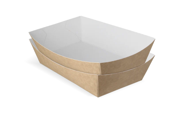 Fries trays A14 kraft/White (400 pcs) [TK-9987894]