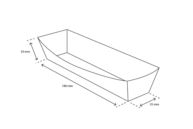 sauceage trays A16 kraft/White (400 pcs) [TK-9987895]