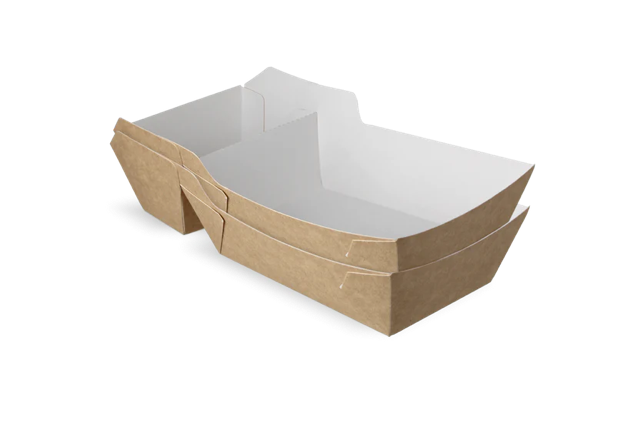 Fries trays A22 (A9+1) kraft/White (400 pcs) [TK-9987897]