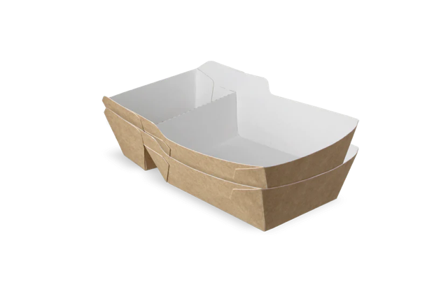 Fries trays A23 (A7+1) kraft/White (400 pcs) [TK-9987898]