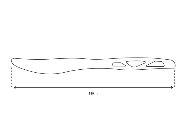 Reusable Black knife CPLA 18 cm (1.000 pcs) [TK-9988003]