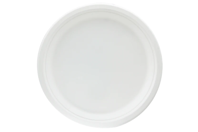 Plate Sugarcane Ø26cm (500 pcs)