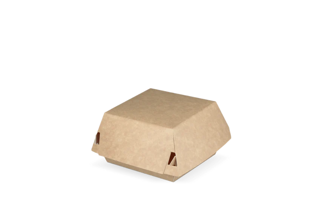 Hamburger Box 9x7x9 cm kraft/White (400 pcs) [TK-9988134]