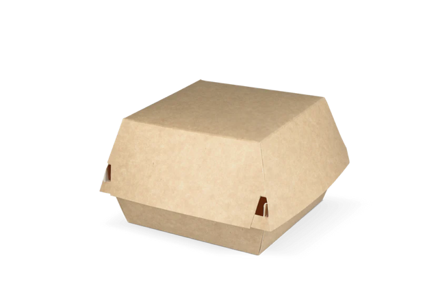Hamburger Box 12x10x12 cm kraft/White (400 pcs) [TK-9988136]