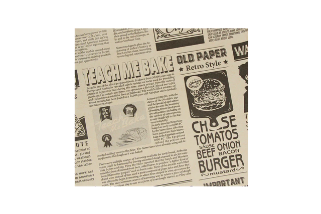 Hamburger Wrapping paper greaseproof 33x30cm FSC®Mix newspaper Brown (2.000 pcs) [TK-9988203]