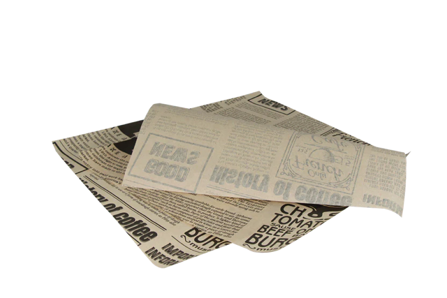 Hamburger Wrapping paper greaseproof 33x38cm FSC®Mix newspaper Brown (2.000 pcs) [TK-9988204]