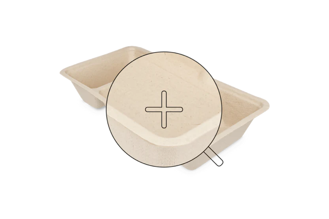 Fries trays A23 (A7+1) Sugarcane (500 pcs) [TK-9988307]