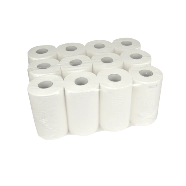Towel Roll Mini 1 ply 120 meter Ø19cm 100% cellulose T8 (12 pcs)