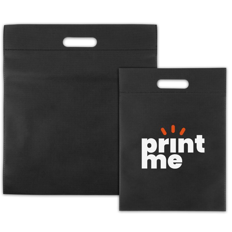 Non-woven Carrier Bags Black 30x40cm (400 pcs) [FP-DNW023]
