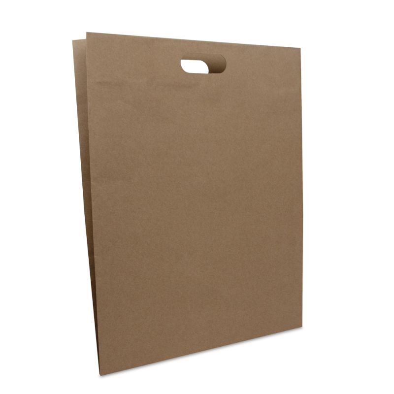 Paper Carrier bags With Punched Out Handle 40x50+2x5cm Brown (100 pcs) [FP-DPK141]
