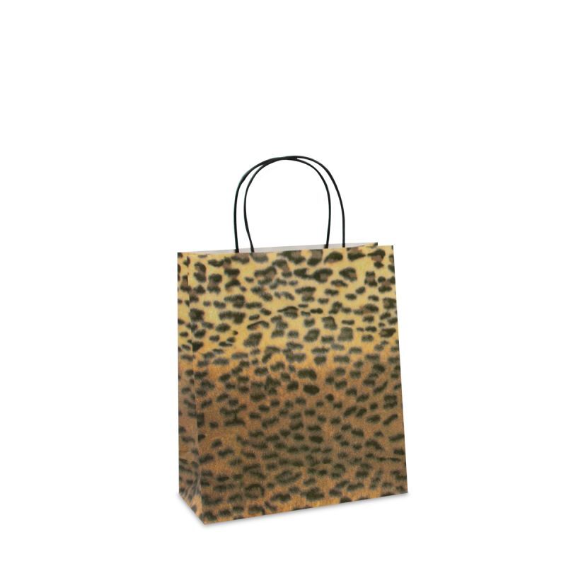 Twisted Carrier Bags 22+10x26cm Panther (200 pcs) [FP-DPT037]
