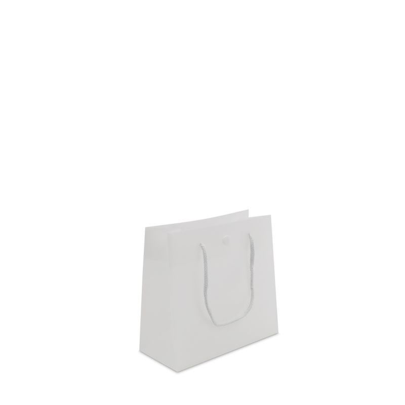 Luxury Plastic Carrier Bags with press studs 16+8x16cm Semi-transparent (250 pcs) [FP-DQC002]