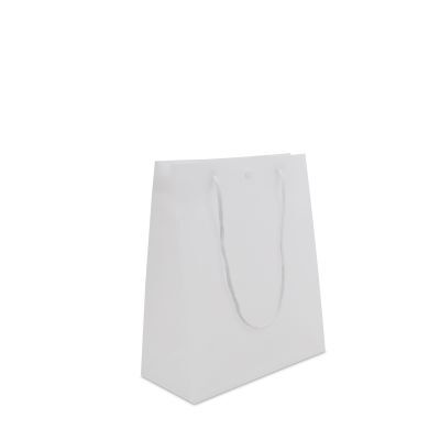 Luxury Plastic Carrier Bags with press studs 20+10x25cm Semi-transparent (200 pcs) [FP-DQC003]