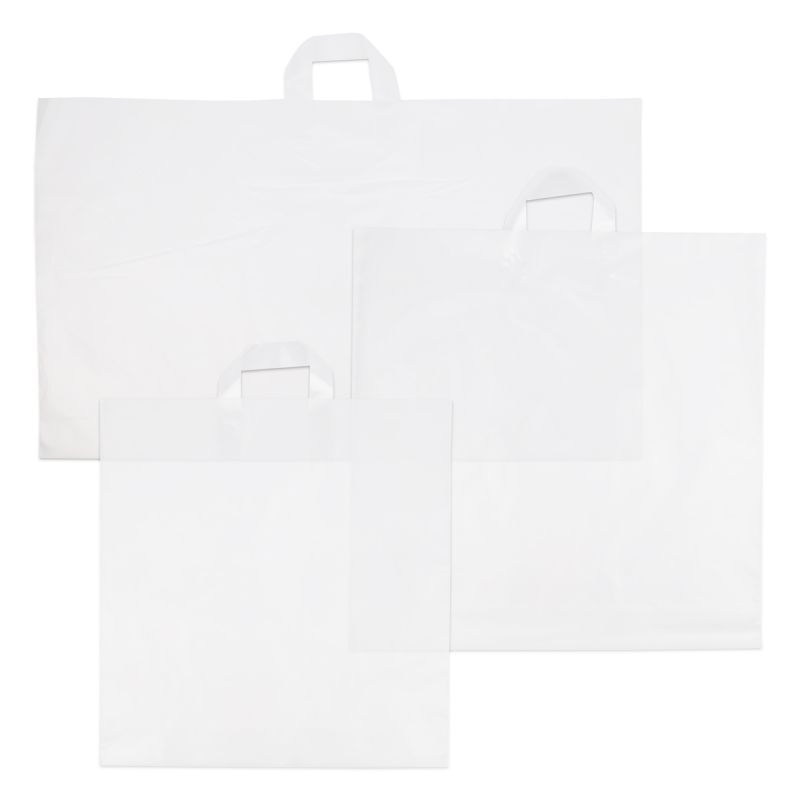 Plastic shopping bags 50x50+2x5cm Semi-transparent (250 pcs) [FP-DQL003]