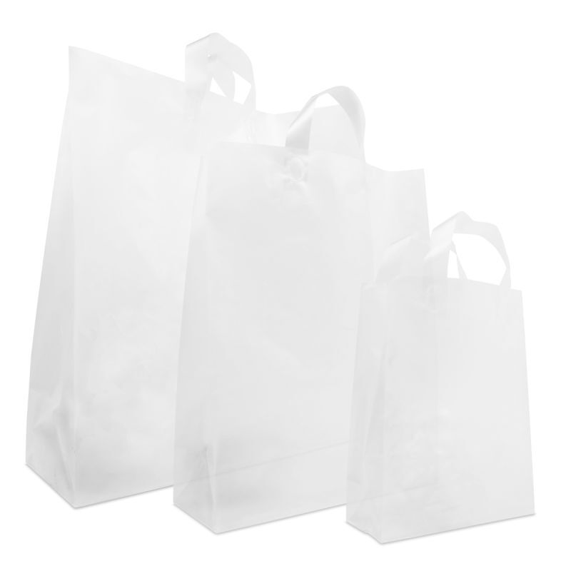 Plastic block-bottom bags 22+10x30cm Semi-transparent (250 pcs) [FP-DQL005]