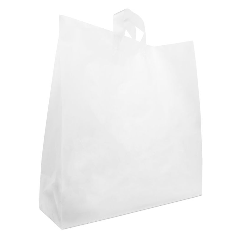 Plastic Carrier Bags 45+18x48cm Semi-transparent (250 pcs) [FP-DQL007]