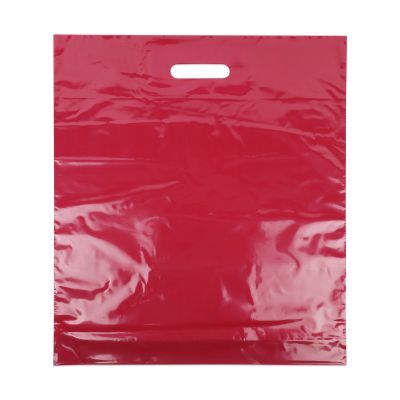 Plastic Carrier Bags 45x50+2x4cm Burgundy (500 pcs) [FP-DQU019]