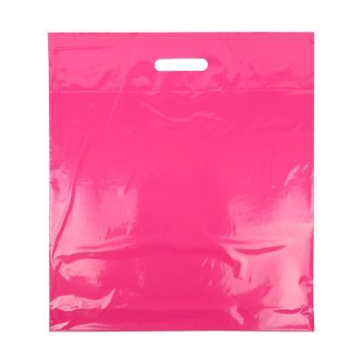 Plastic Carrier Bags 45x50+2x4cm Pink (400 pcs) [FP-DQU202]