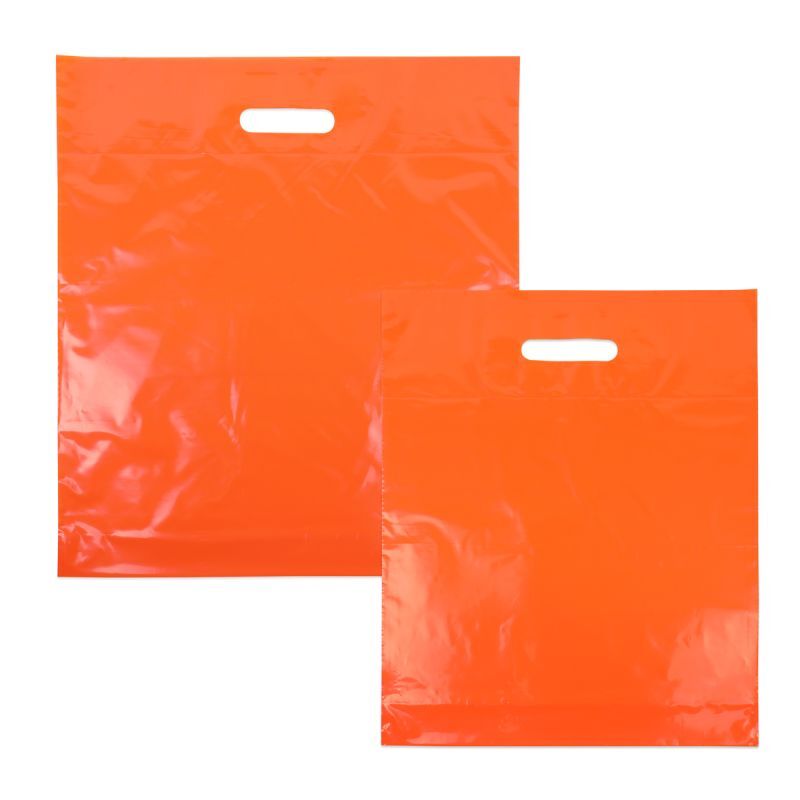 Plastic Carrier Bags 45x50+2x4cm Orange (400 pcs) [FP-DQU205]