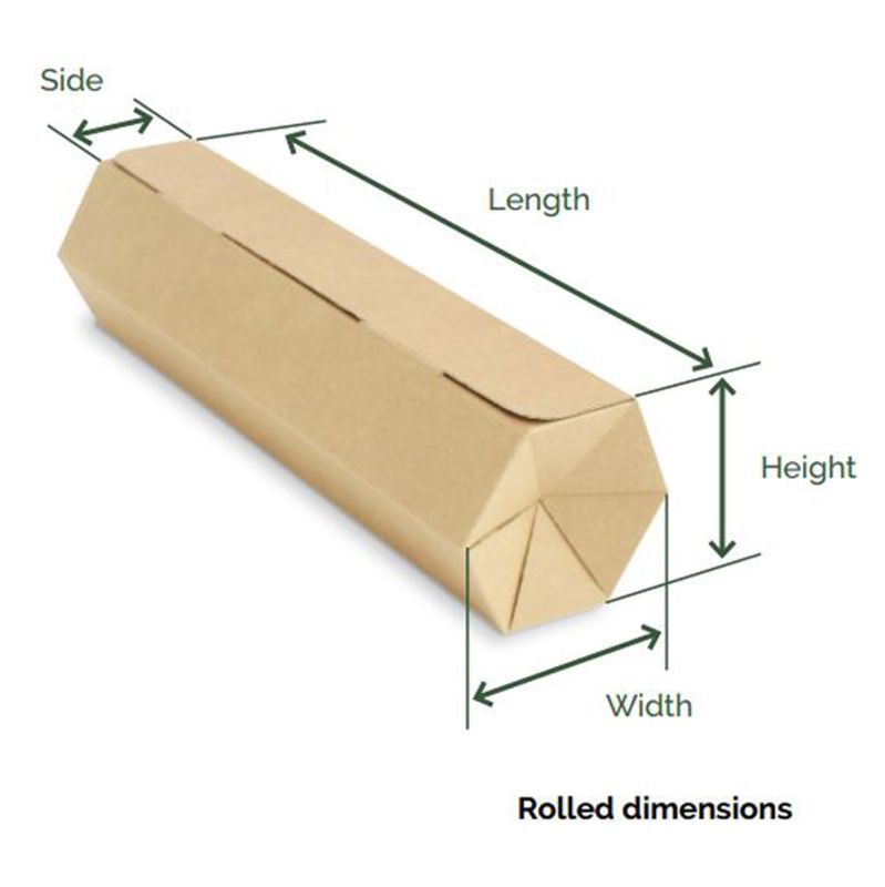 Rollor Light 62,7x9,2x8,2cm Brown (25 pcs) [FP-ROL005]