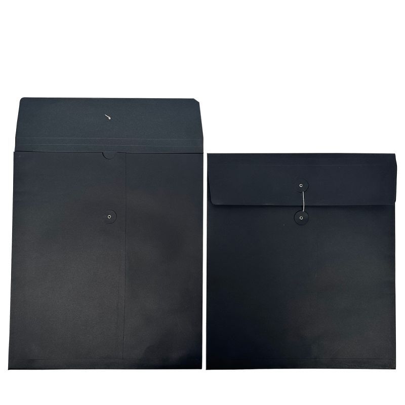 Paper invoice holders with a Japanese-style fastening 35x40+2x1,25cm Black