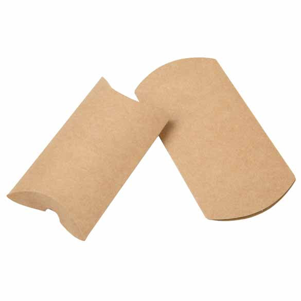Pillow Packs Kraft 7.6x2.5x12.7cm (25 pieces) [KPB76]