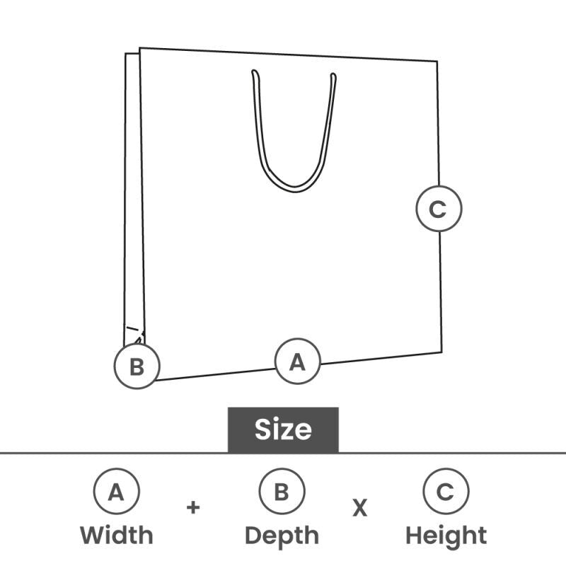 Glossy Carrier Bags 40+10x35cm White (100 pcs) [FP-DPK019]