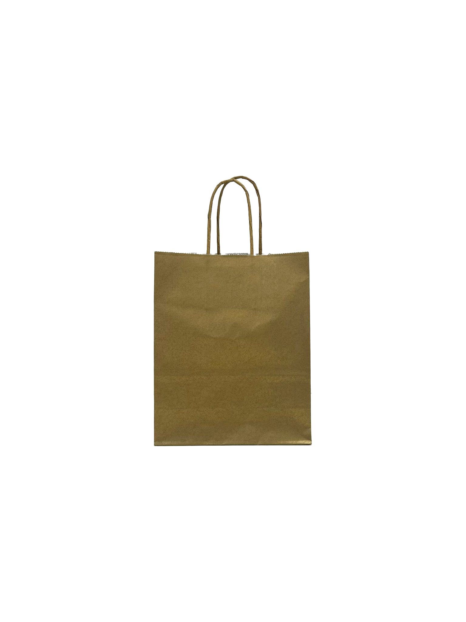Paper Carrier Bags Gold 18+8x22cm Kraft 90 grams (50 pieces) [PAM1822GO]