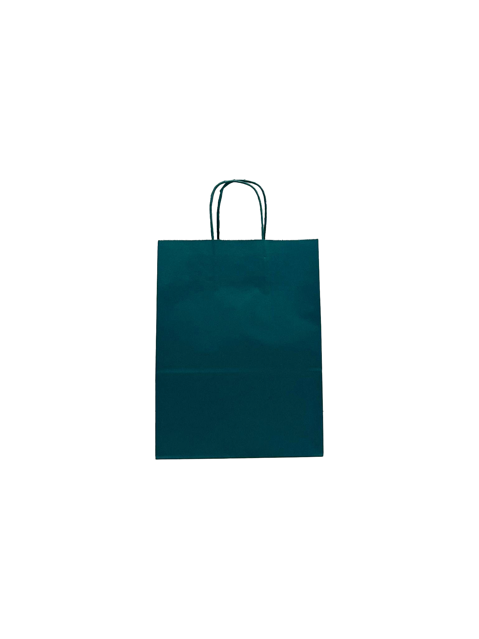 Paper Carrier Bags dark Green 22+10x31cm Kraft 90 grams (50 pieces) [PAM2231DKGR]