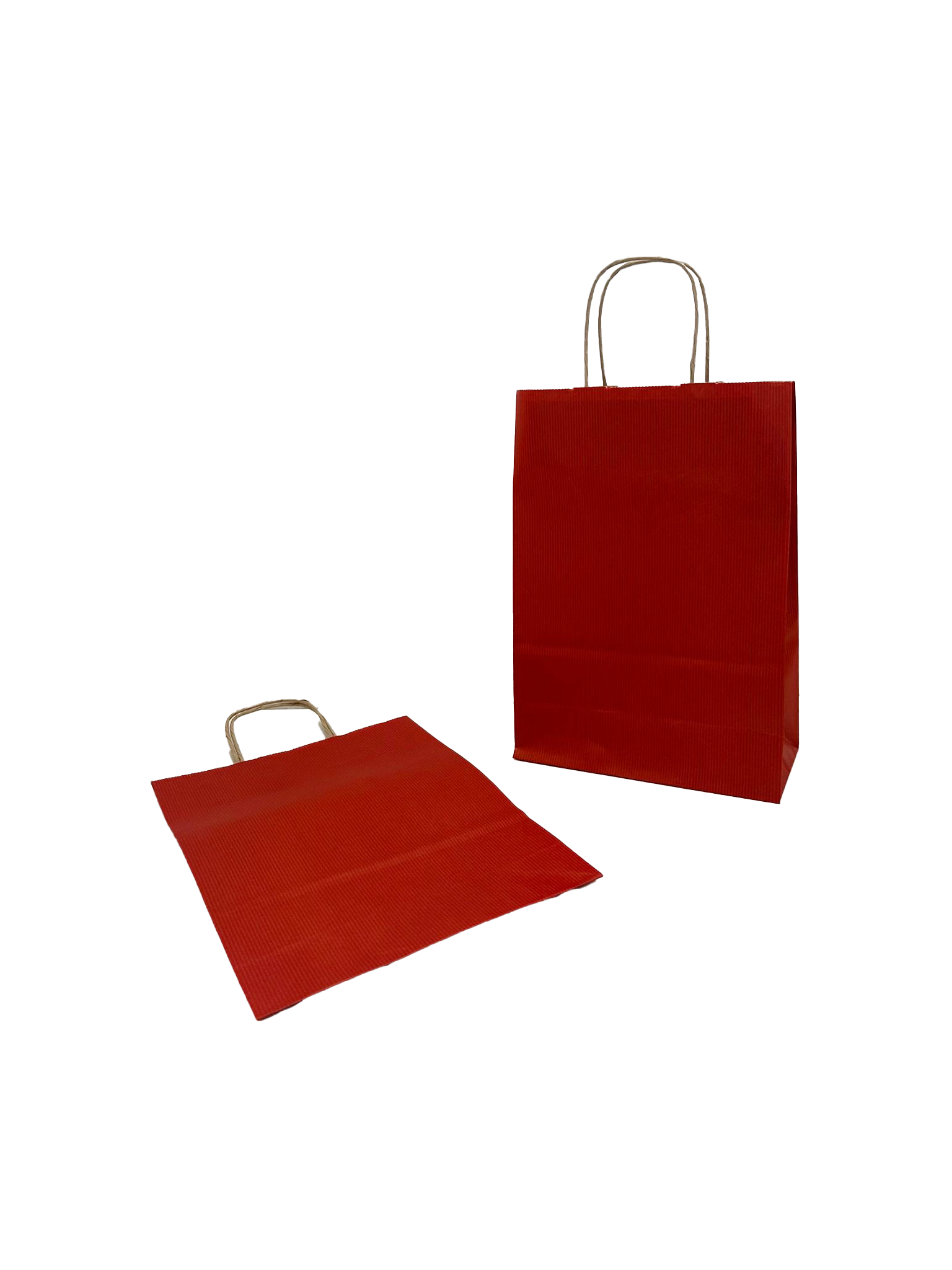 Paper Carrier Bags dark Red 22+10x31cm Kraft 90 grams (50 pieces) [PAM2231DKR]
