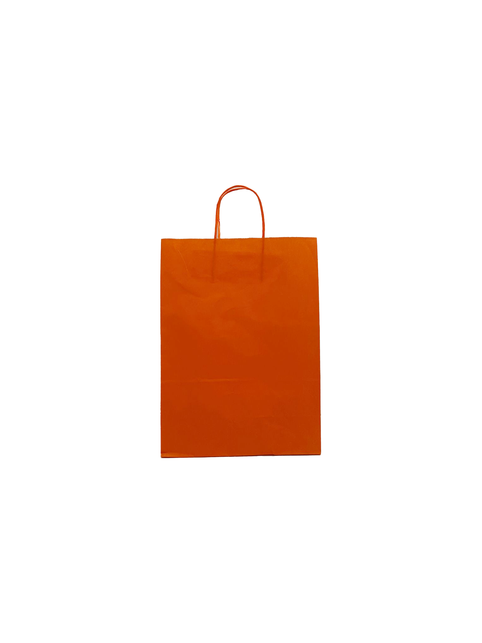 Paper Carrier Bags Orange 26+12x35cm Kraft 90 grams (50 pieces) [PAM2635OR]