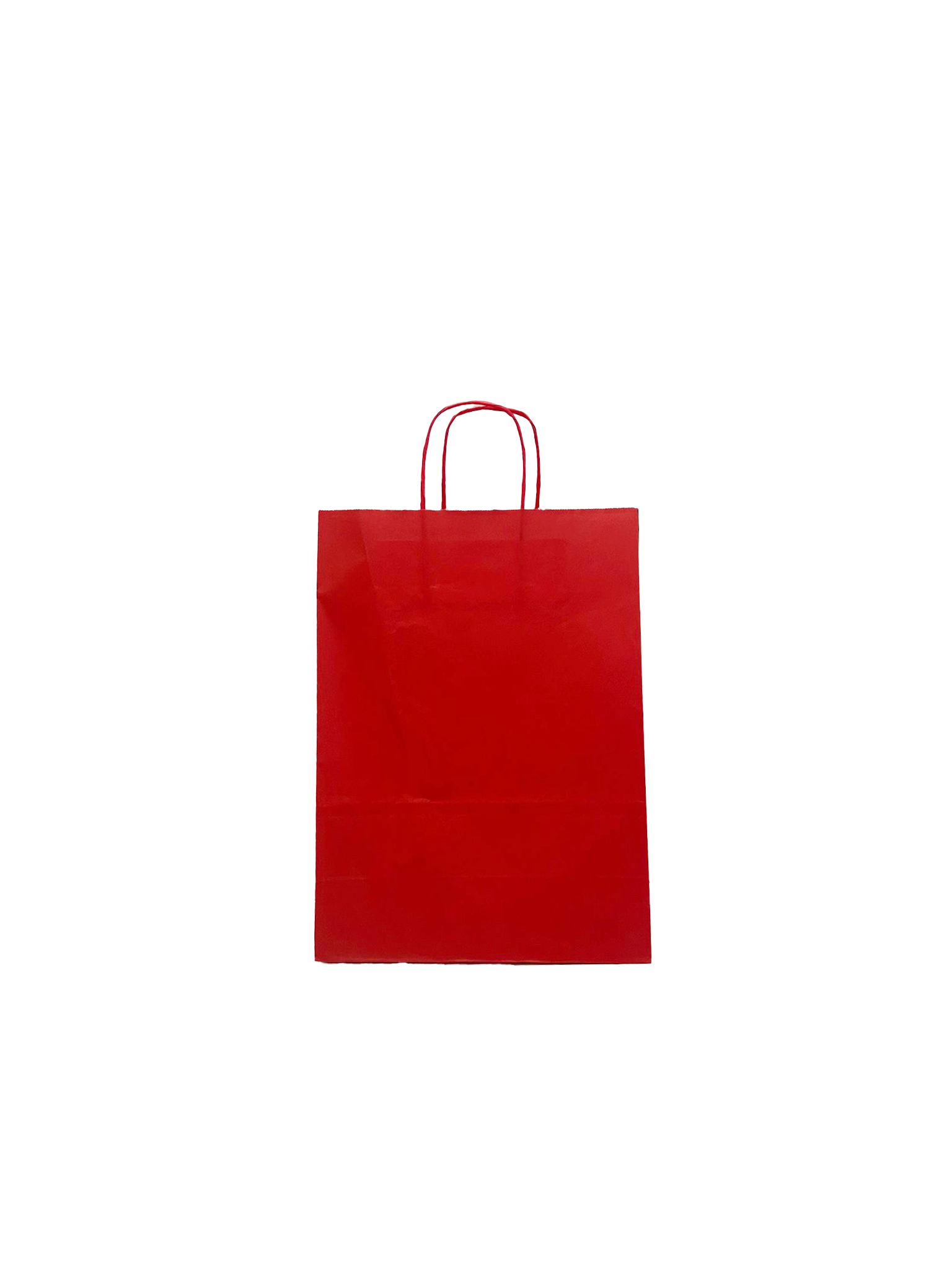 Paper Carrier Bags Red 26+12x35cm Kraft 90 grams (50 pieces) [PAM2635R]