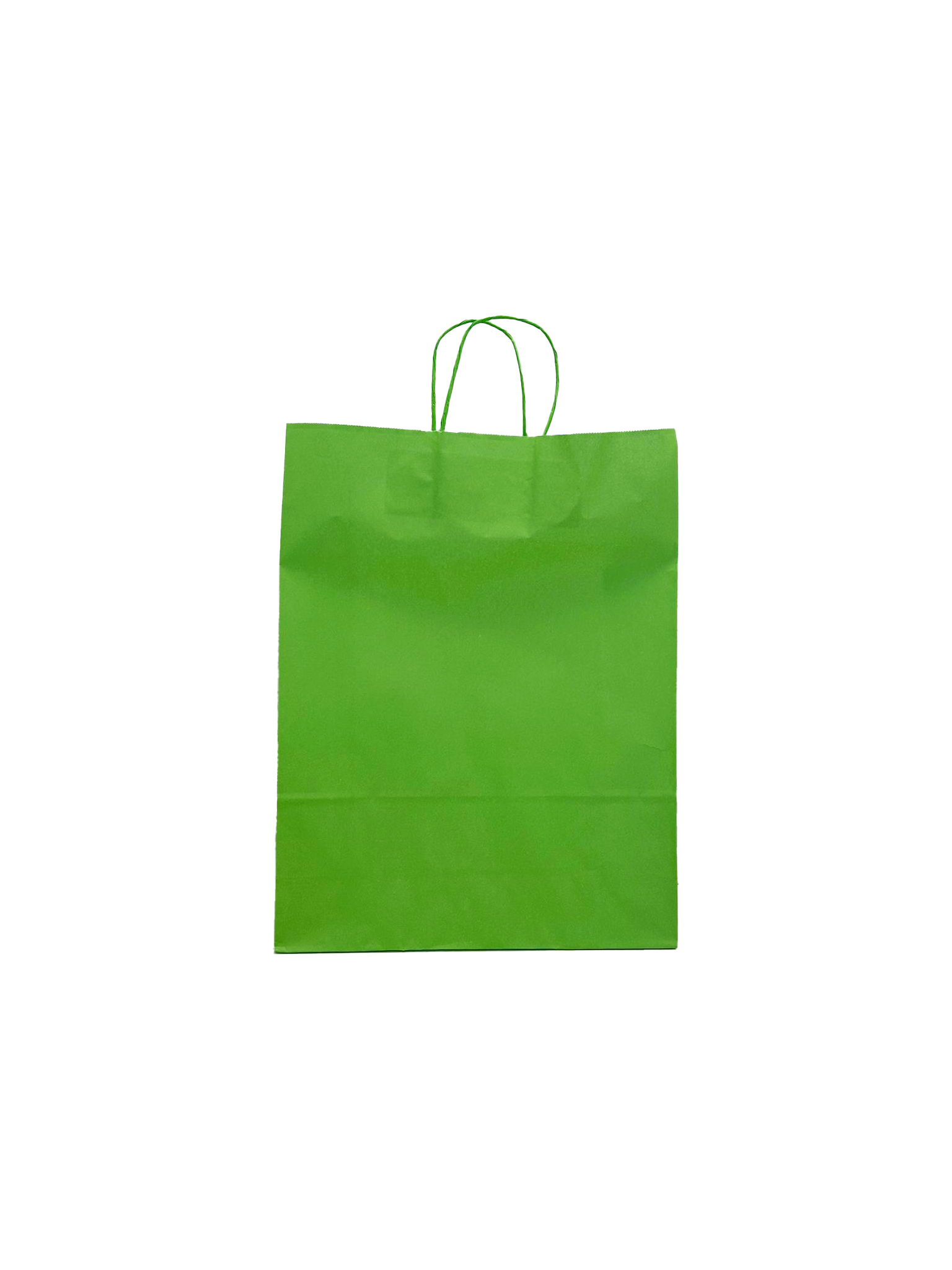 Paper Carrier Bags Green 32+12x41cm Kraft 100 grams (50 pieces) [PAM3241GR]