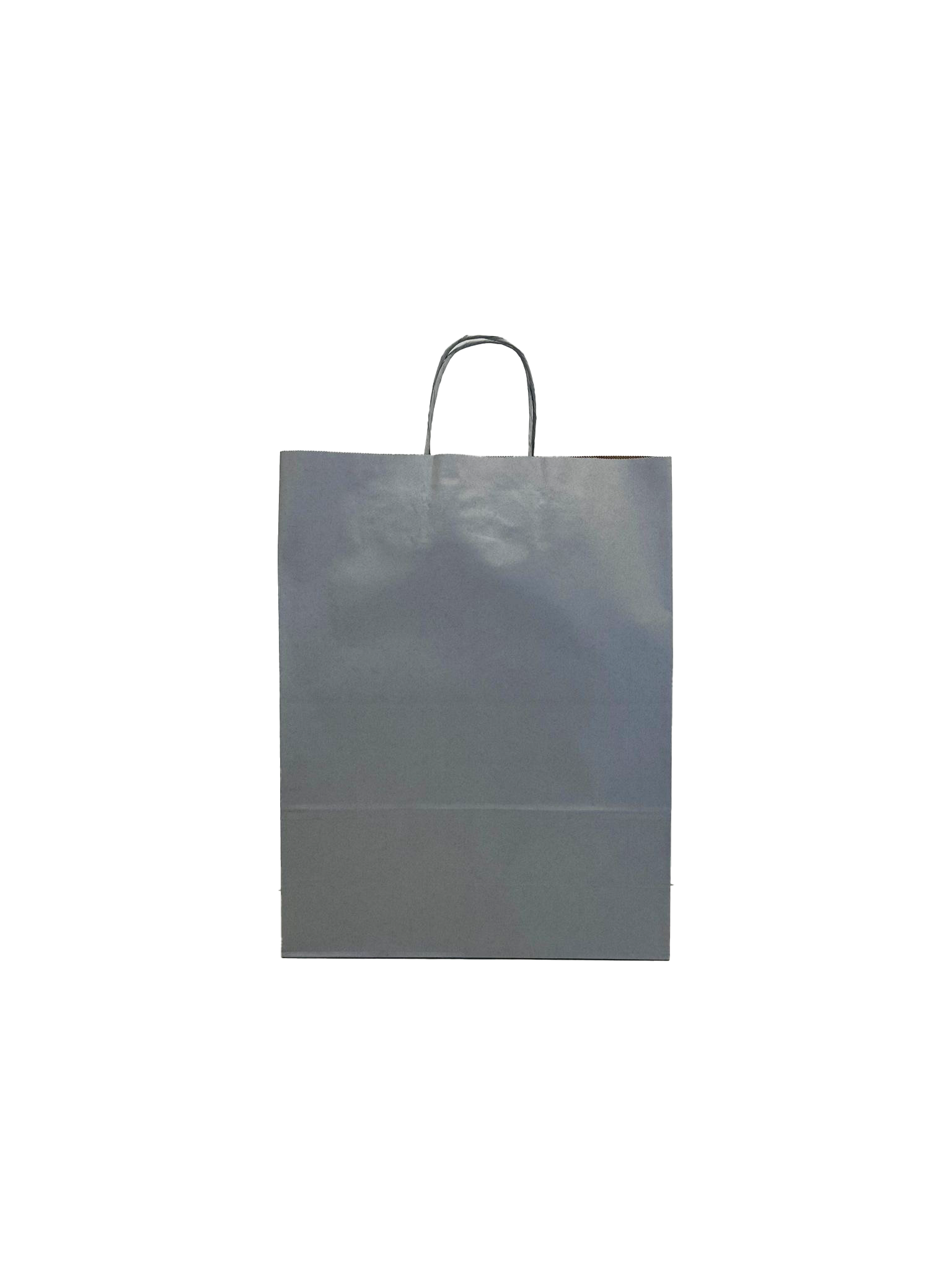 Paper Carrier Bags Silver 32+12x41cm Kraft 100 grams (50 pieces) [PAM3241SI]