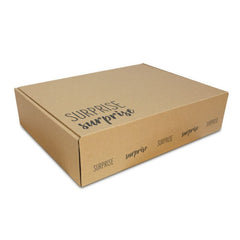 Shipping boxes with a return label - Surprise 43x36x15cm Brown (25 pcs) [FP-VPD068]