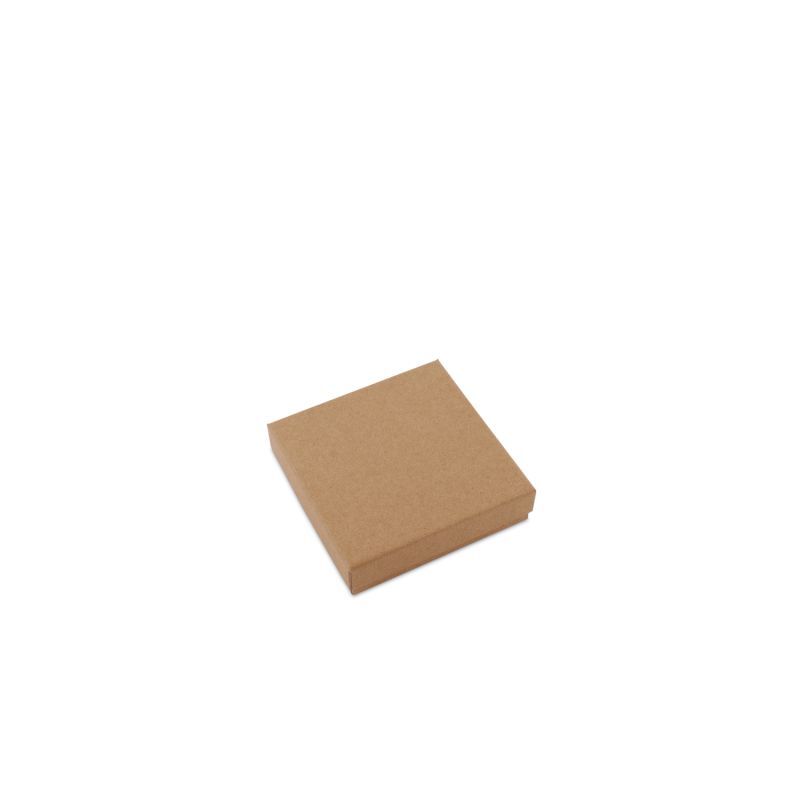 Kraft Gift Boxes with Lids 12x12x3cm Brown (40 pcs) [FP-VPL005]