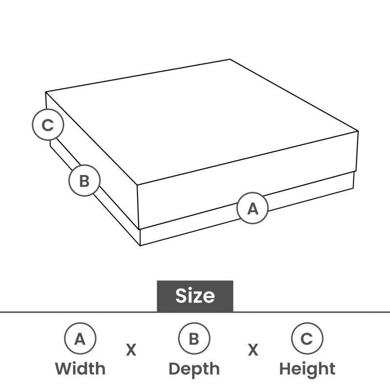 Kraft Gift Boxes with Lids 12x12x3cm White (40 pcs) [FP-VPL008]
