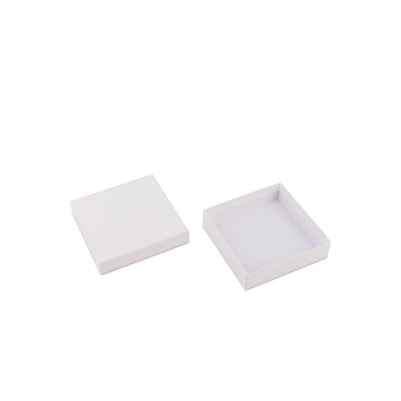 Kraft Gift Boxes with Lids 12x12x3cm White (40 pcs) [FP-VPL008]