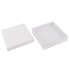 Kraft Gift Boxes with Lids 20,7x20,7x4,3cm White (20 pcs) [FP-VPL010]
