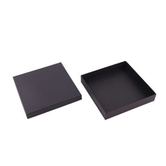 Kraft Gift Boxes with Lids 17,7x17,7x3,2cm Black (40 pcs) [FP-VPL012]