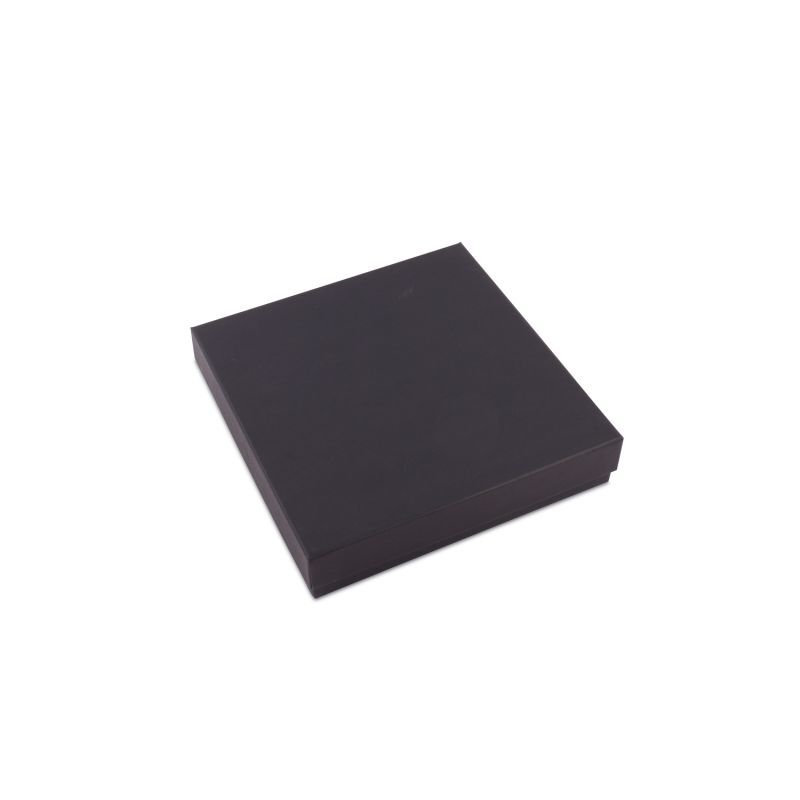 Kraft Gift Boxes with Lids 20,7x20,7x4,3cm Black (20 pcs) [FP-VPL013]