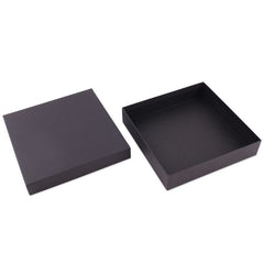 Kraft Gift Boxes with Lids 20,7x20,7x4,3cm Black (20 pcs) [FP-VPL013]