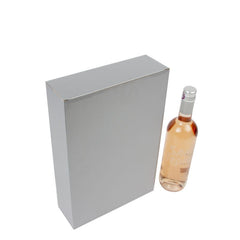 Cardboard wine bottle boxes 24x8x36cm Silver (30 pcs) [FP-VWL006]