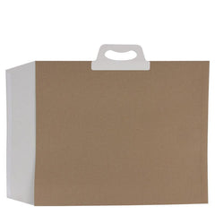 Recycled paper shipping bag with a flap closure 41x46,5+2x4cm Brown (100 pcs) [FP-VZP017]