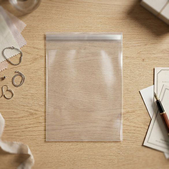 Plastic Bags 26.5x31.1cm Transparent Peel and Seal (100 pieces) [B1012]
