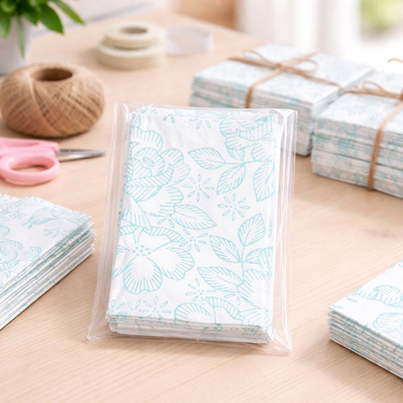Plastic Bags 7.5x9.5cm Transparent (100 pieces) [B2NFXL]